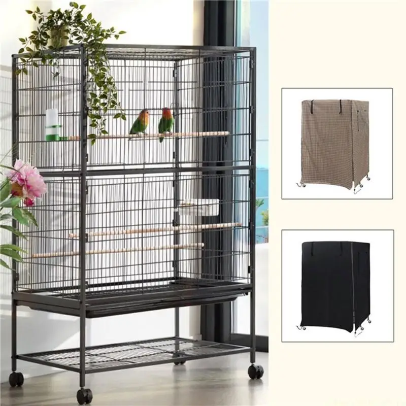 

QX2E Universal Bird Cage Cover Blackout Cover Breathable Washable Birdcage Shade