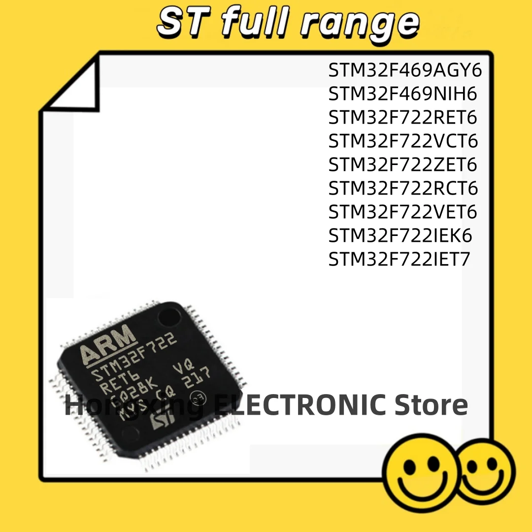 

STM32F469AGY6 STM32F469NIH6 STM32F722RET6 STM32F722VCT6 STM32F722ZET6 STM32F722RCT6 STM32F722VET6 STM32F722IEK6 stm32f722y7