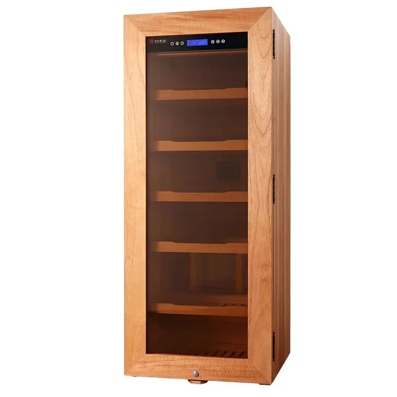 Solid Wood Cigar Cabinet, cedar Wood Cigar Cabinet, Intelligent Constant Temperature and Humidity Cigar Cabinet