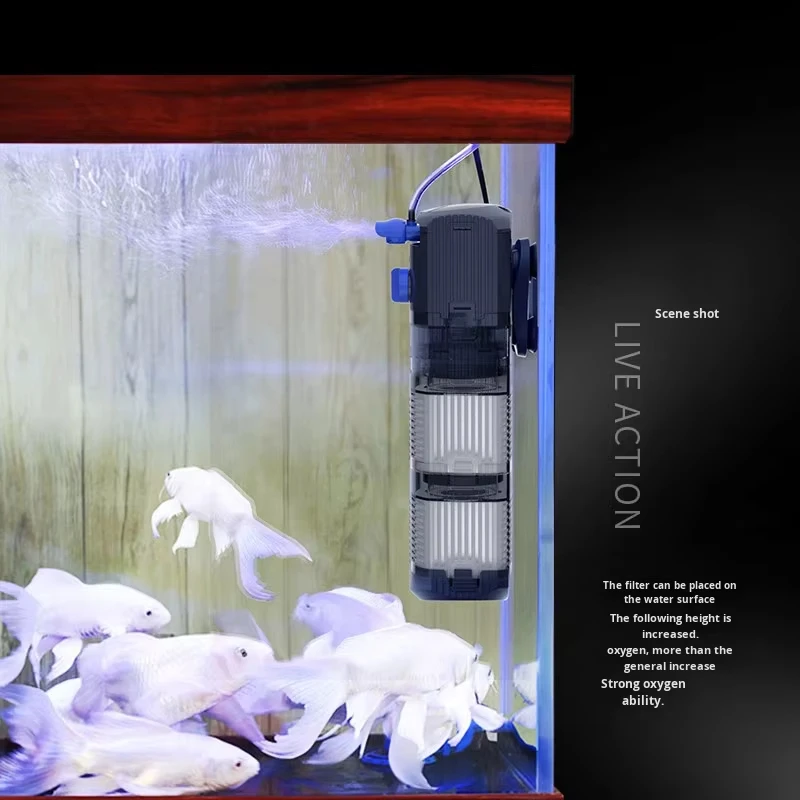 3-In-1 Fish Tank Filter and Circulating Water System for Small Fish Farming Integrated Water Purification Fast Delivery