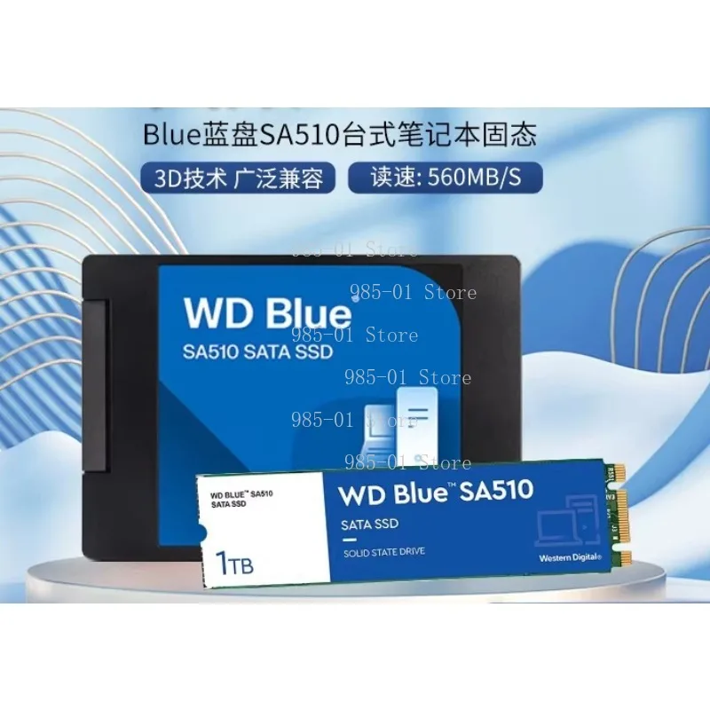 Blue SA510 SATA III SSD 500GB 1TB 2TB 4TB Internal Solid State Drive for Desktop Laptop Upgrade