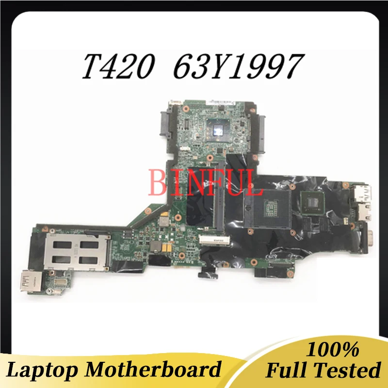 

04W2049 63Y1997 High Quality Mainboard For LENOVO Thinkpad T420 T420i FRU Laptop Motherboard QM67 NVS 4200 1G DDR3 100%Tested OK