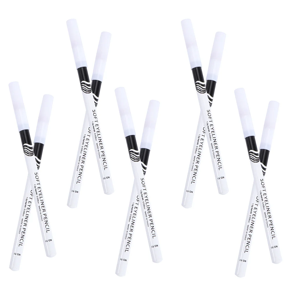 24 Uds. Lápiz Delineador de ojos para mujer, lápiz de maquillaje de ojos de punta fina, herramienta de dibujo de larga duración resistente al agua, lápiz de maquillaje de ojos