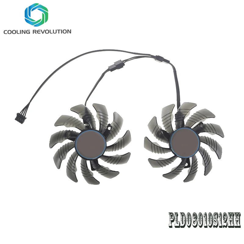 

75MM PLD08010S12HH RX6400 RX6500 Video Card Fan For Gigabyte RX 6400 6500 EAGLE Graphics Card Cooling Fan