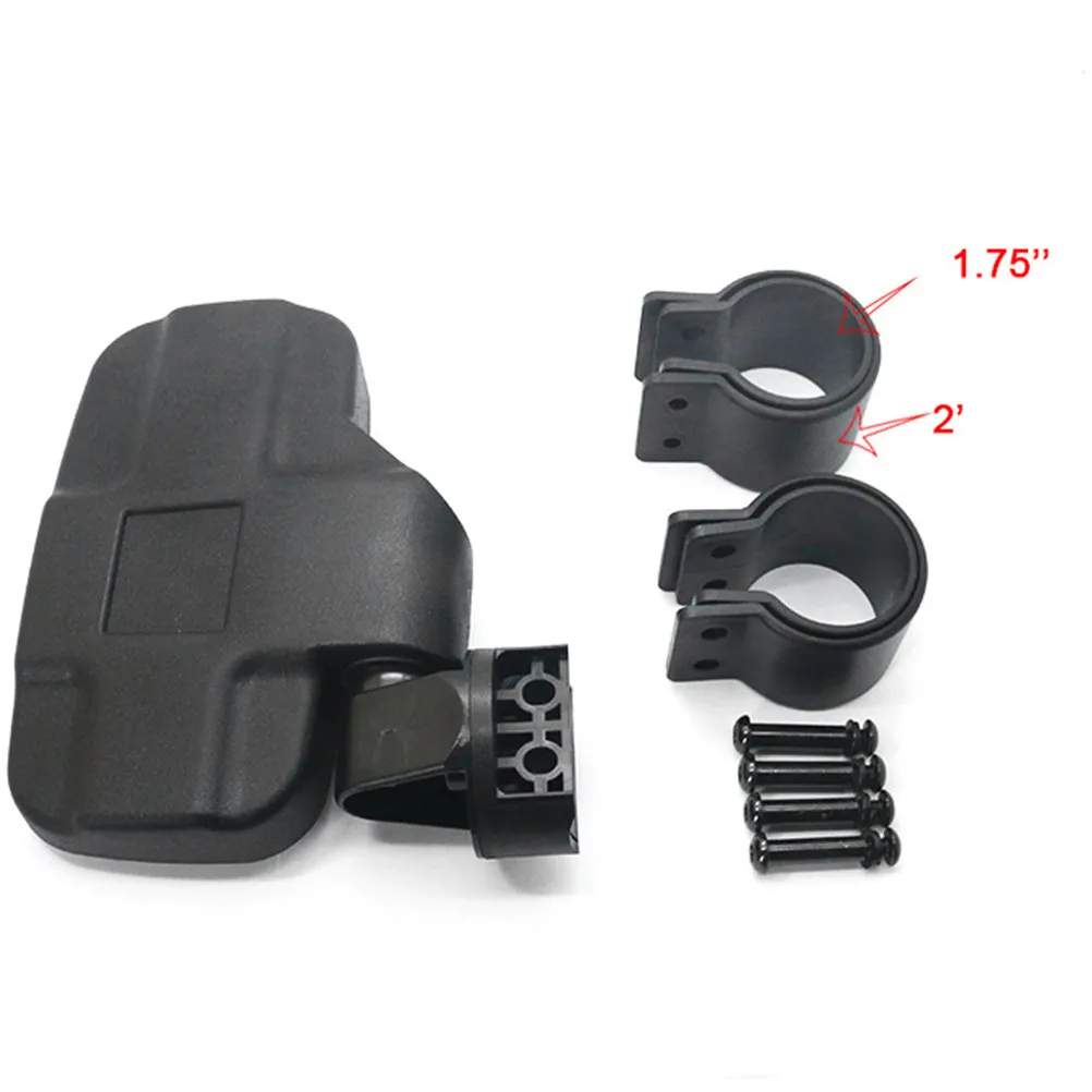 Set of Two Offroad Utv Rear View Mirrors High Impact Break-Away Convex Shatterproof Safety Glass Adjustable Wide View Side