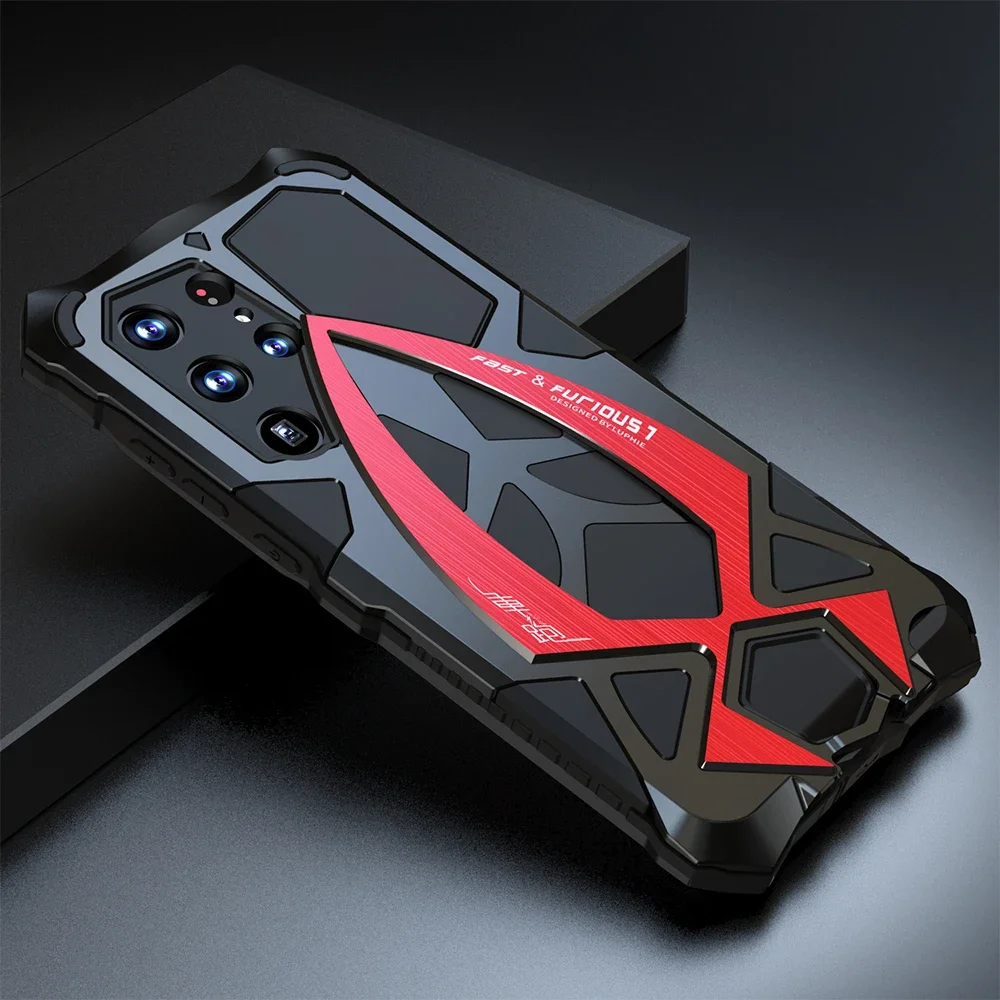 Metal Cover For Samsung Galaxy S24 Ultra Case S23 S22 U Heavy Duty Silicone Anti Drop Funda For iphone 15 Pro Max 14 13 Shell