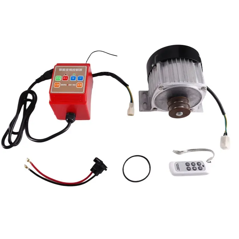 Reversing Brushless DC Motor 24V 500W High Belt Pulley Motor For Electric Tricycle Rickshaws Conversion Kit 0-3000 RPM