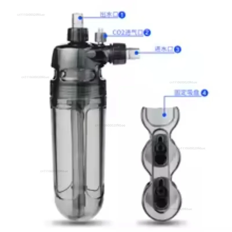 Carbon dioxide dissolver CO2 diffusion bucket aquatic plant fish external refiner tank peripheral
