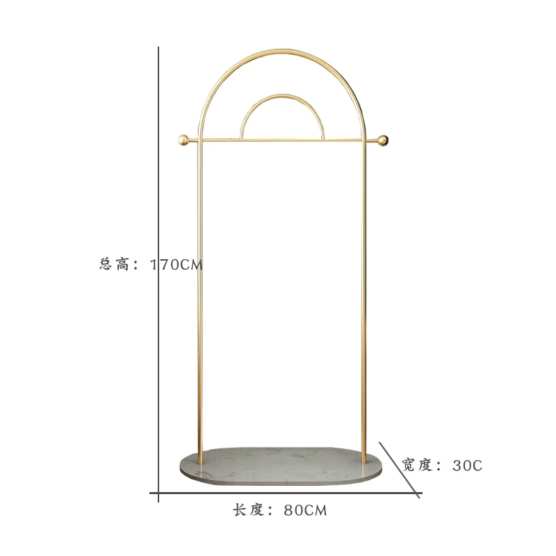

Металлическая вешалка для одежды для прихожей, подставка для хранения, полка для шляп, бутик, Золотая вешалка для пальто, скандинавская мебель для прихожей Burro, Ropa, одежда