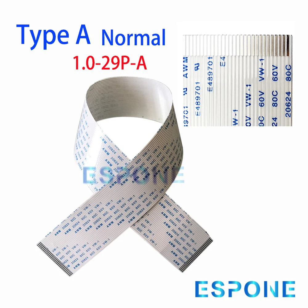 

ESPONE 10 шт. 29-контактный плоский гибкий кабель FFC 400 мм, кабель для передачи данных печатающей головки, совместимый с Epson XP600 TX800 L1440