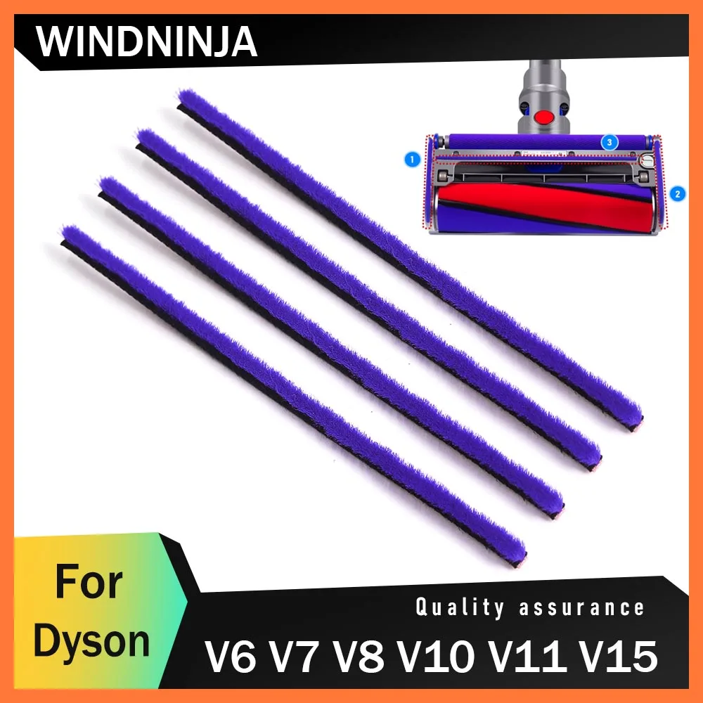 

Soft Plush Stripes Replacement for Dyson V6 V7 V8 V10 V11 V15 Vacuum Cleaner Soft Roller Parts For Household Cleaning