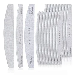10pcs  Nail Files Set 100/180 150/150 Makartt Nails Buffering Files Washable Double-Side 100 180 Emery Board Manicure Supplies