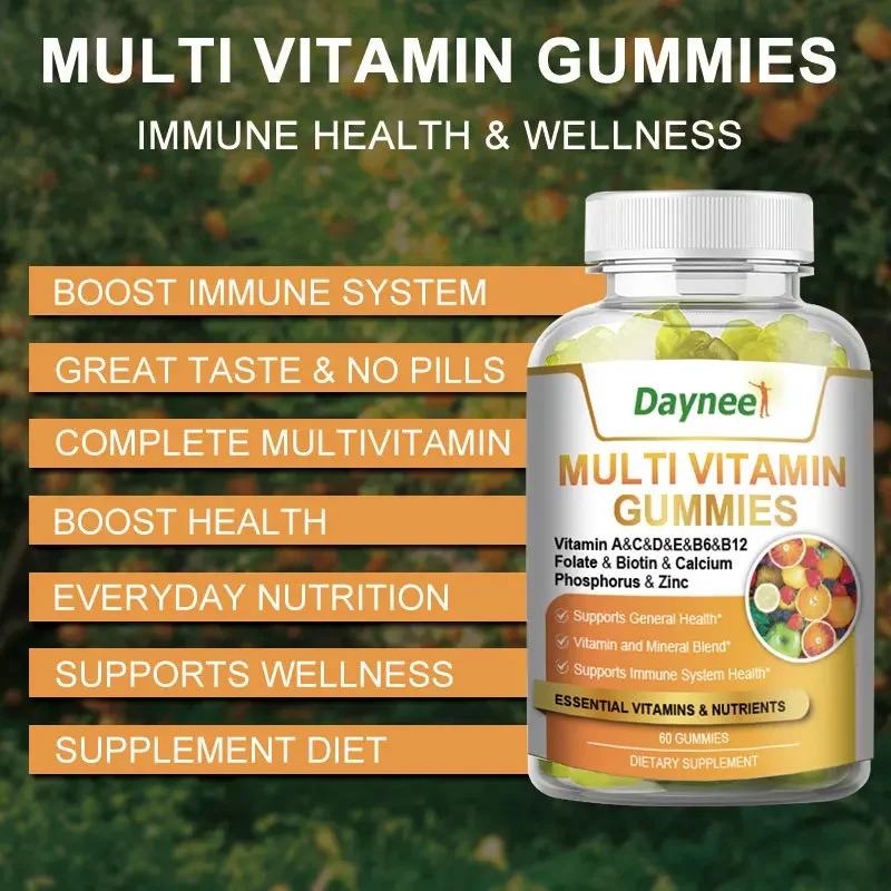 1 Fles Multi Vitamine Gummies Gezondheidsvoedsel