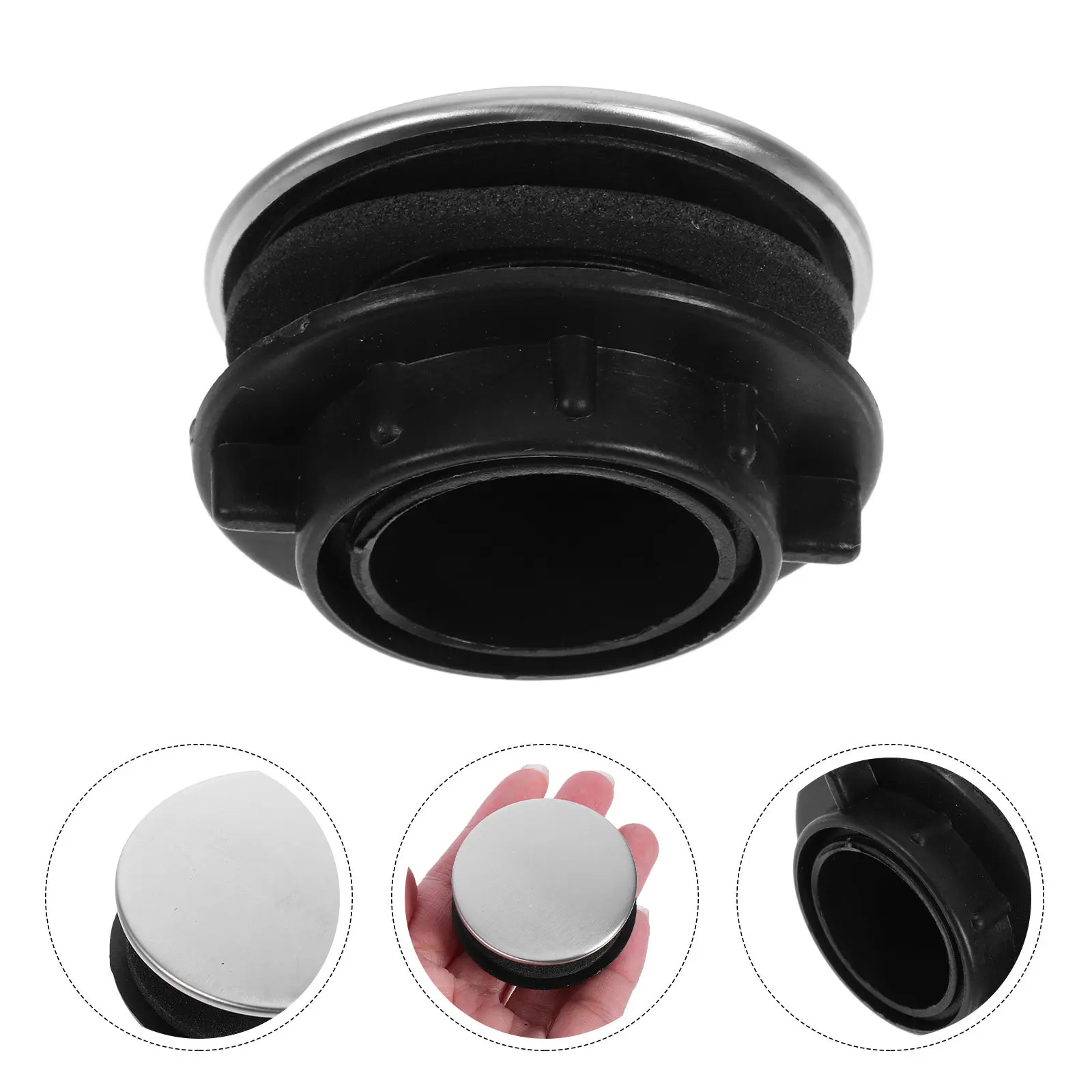 

Универсальная декоративная заглушка для отверстия в кухонной раковине 2.8-4 см из нержавеющей стали, крышка для дозатора мыла, заглушка для отверстия под смеситель в столешнице