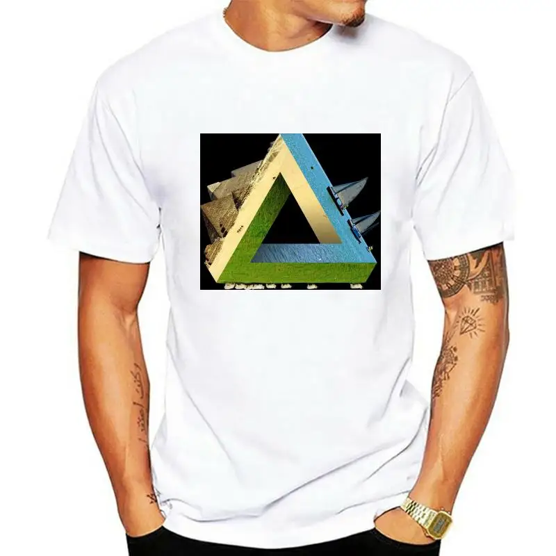 Men t-shirt Impossible earth (penrose triangle) tshirt Women t shirt