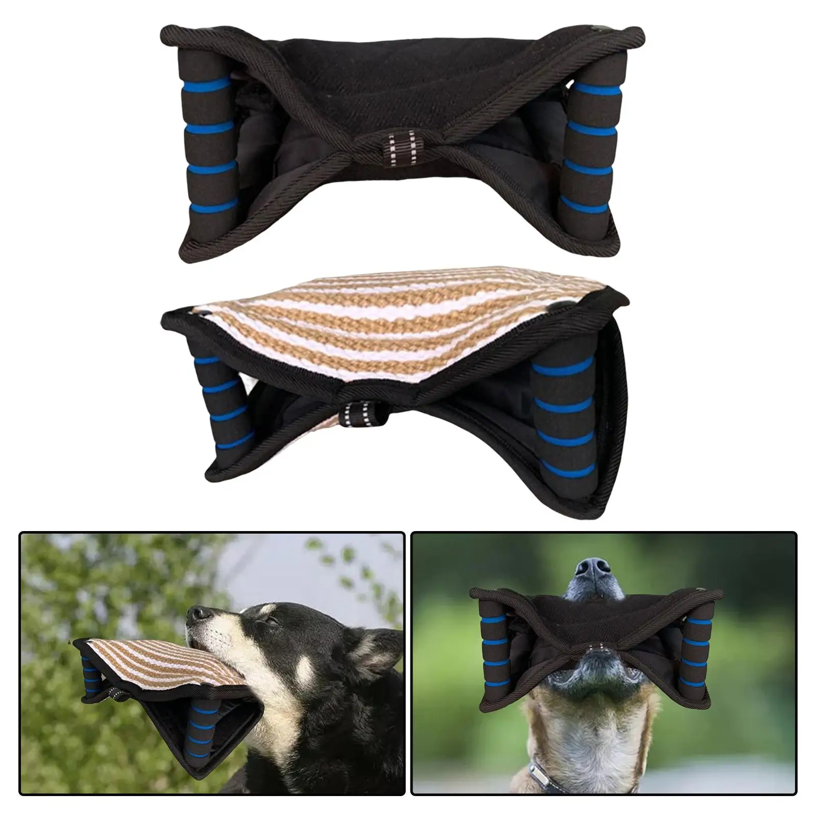 耐久性のある犬用噛み枕、強力なハンドルパッド、インタラクティブスリーブトイ、トレーニング、作業犬、遊び、若い犬、子犬に安全