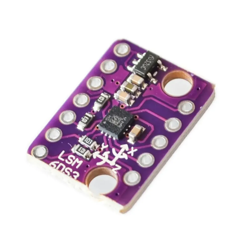 GY-LSM6DS3 LSM6DS3 Accelerometer Gyro Embedded Digital Temperature Sensor Module SPI IIC I2C Interface Module 8kb FIFO Buffer 5V