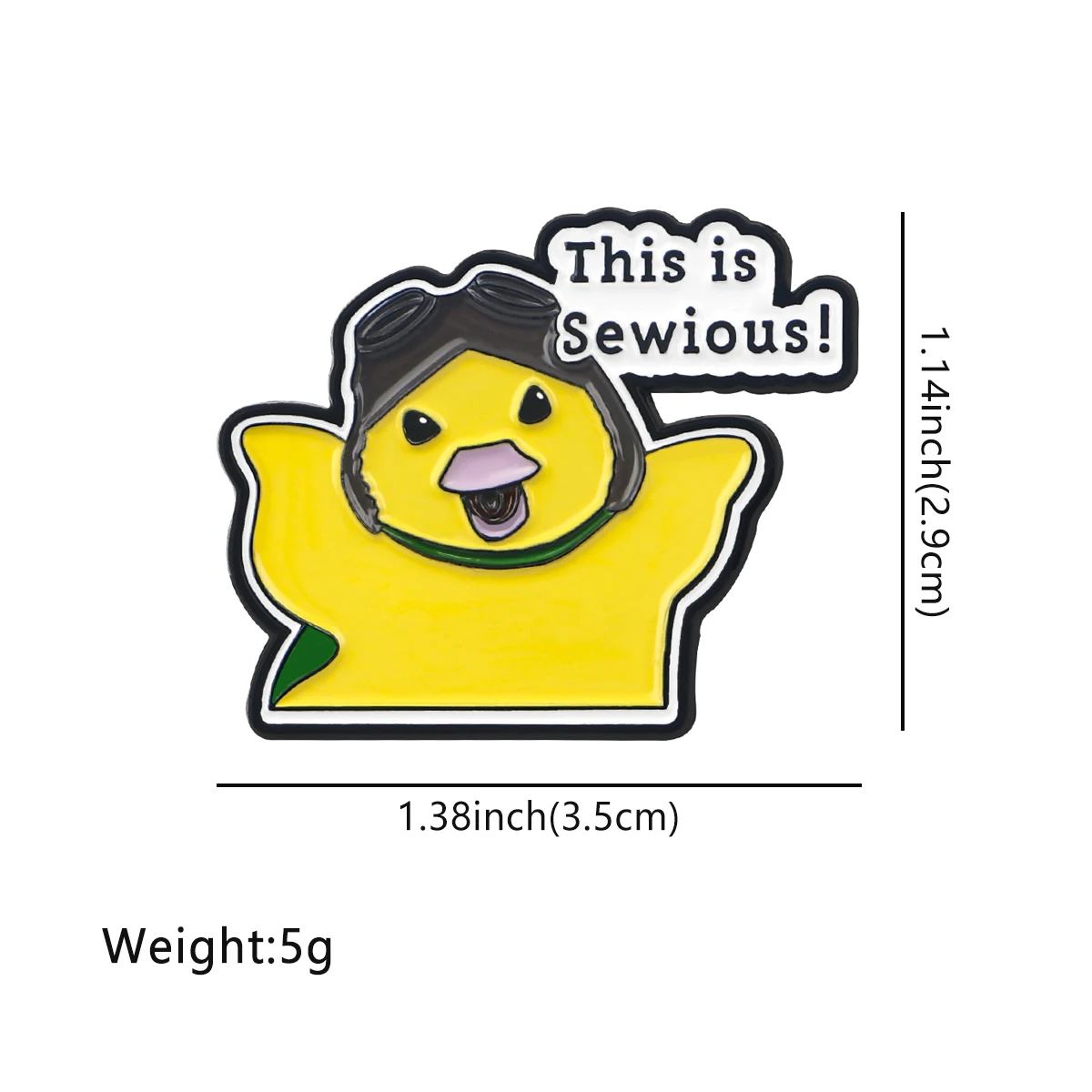 Funny Yellow Duck Enamel Pin Quote Badges on Backpack Brooches for Women Lapel Pins Animal Jewelry Cosplay Accessories Toys Gift