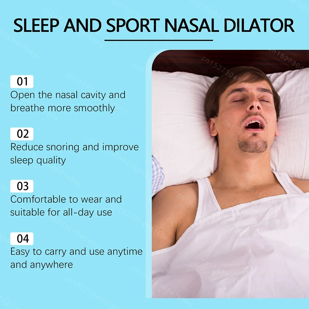 Snoring Anti Snoring Nasal Clip Nasal Breathing Dilators Starter Kit Nasal Strips Increase Air Intake Improve Sleep Aid Snoring