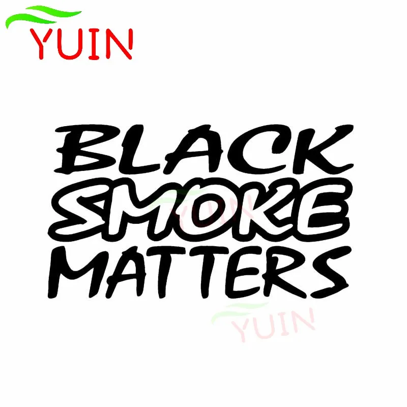 Car Sticker BLACK SMOKE MATTERS Decals Turbo Diesel Truck Fashion Design Bumper Window Decoration Motorcycle Waterproof Decal