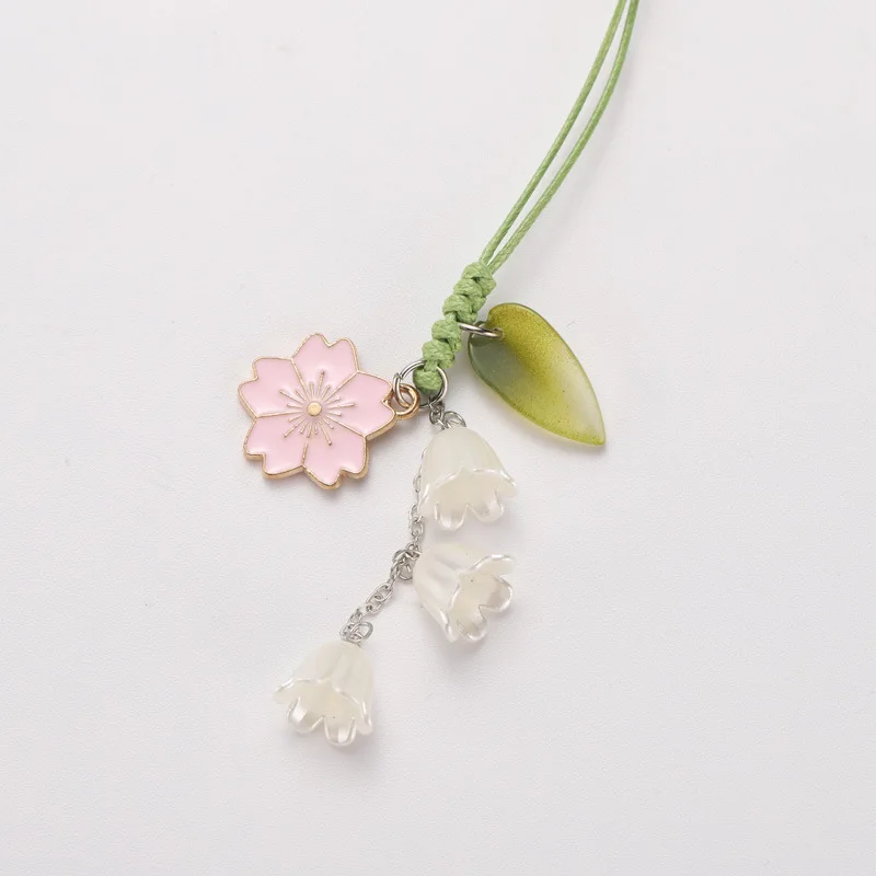 حزام الهاتف قصيرة سلسلة مفاتيح قصيرة سلسلة مفاتيح قصيرة قلادة الإبداعية حلي معلقة للزينة المفاتيح قلادة #2