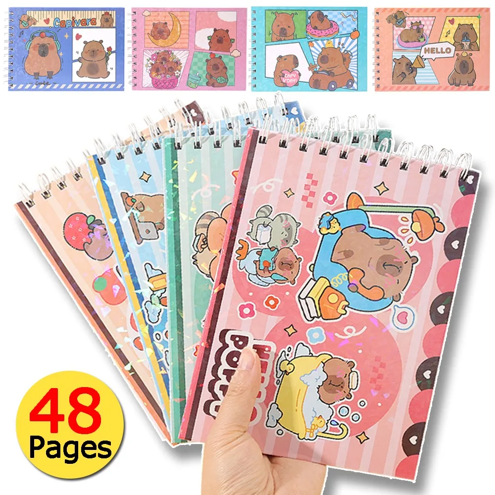 

8 Style New Capybara Themed Coloring Book Cute Cartoon Capybara Design for Friend/children/student Perfect for Holiday Gifts