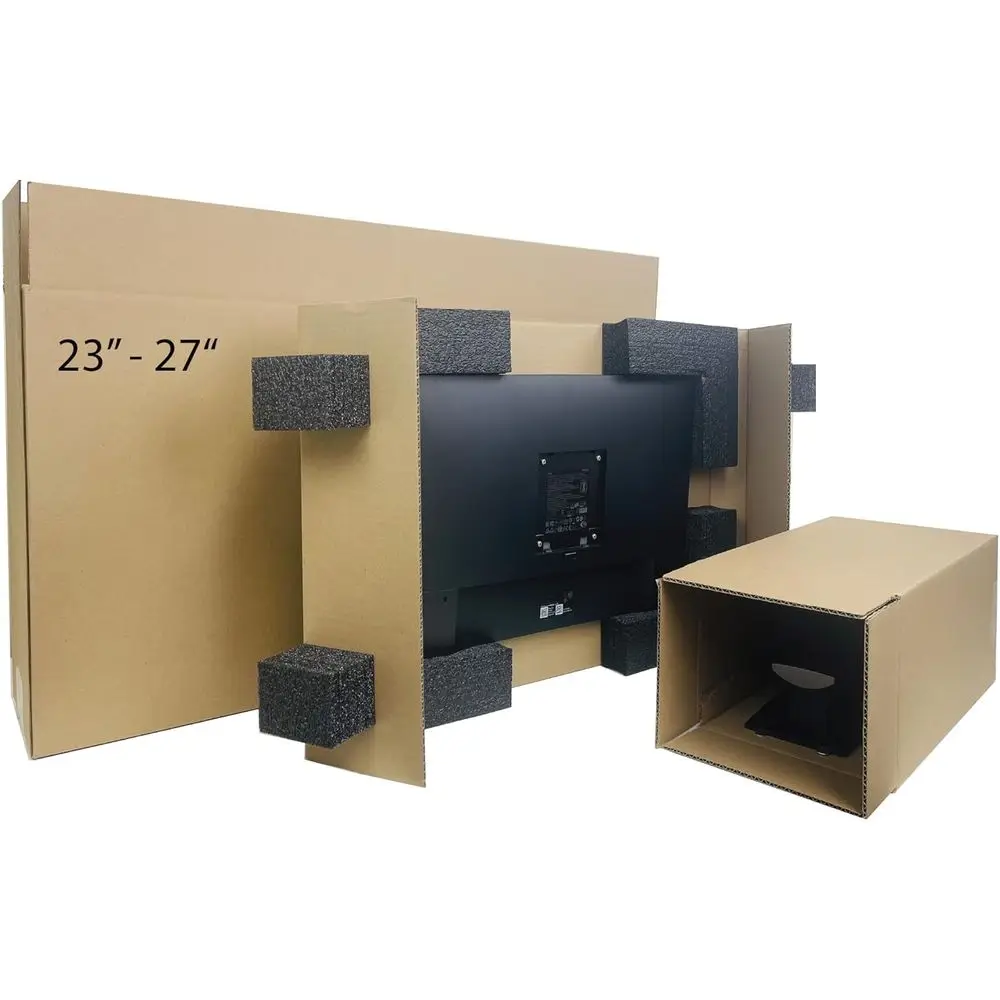 

23-27 Inch Monitor TV Shipping Box - Safe and Protective Packaging for Computer Monitors