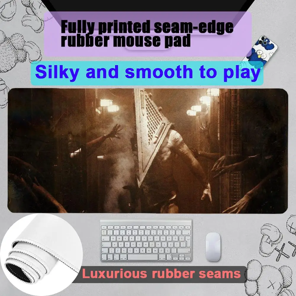S-Silent Hill-L Mouse Pad Gamer Gaming Rubber Seamed Mouse Pad Accessories Desk Keyboard Pad Computer Laptop