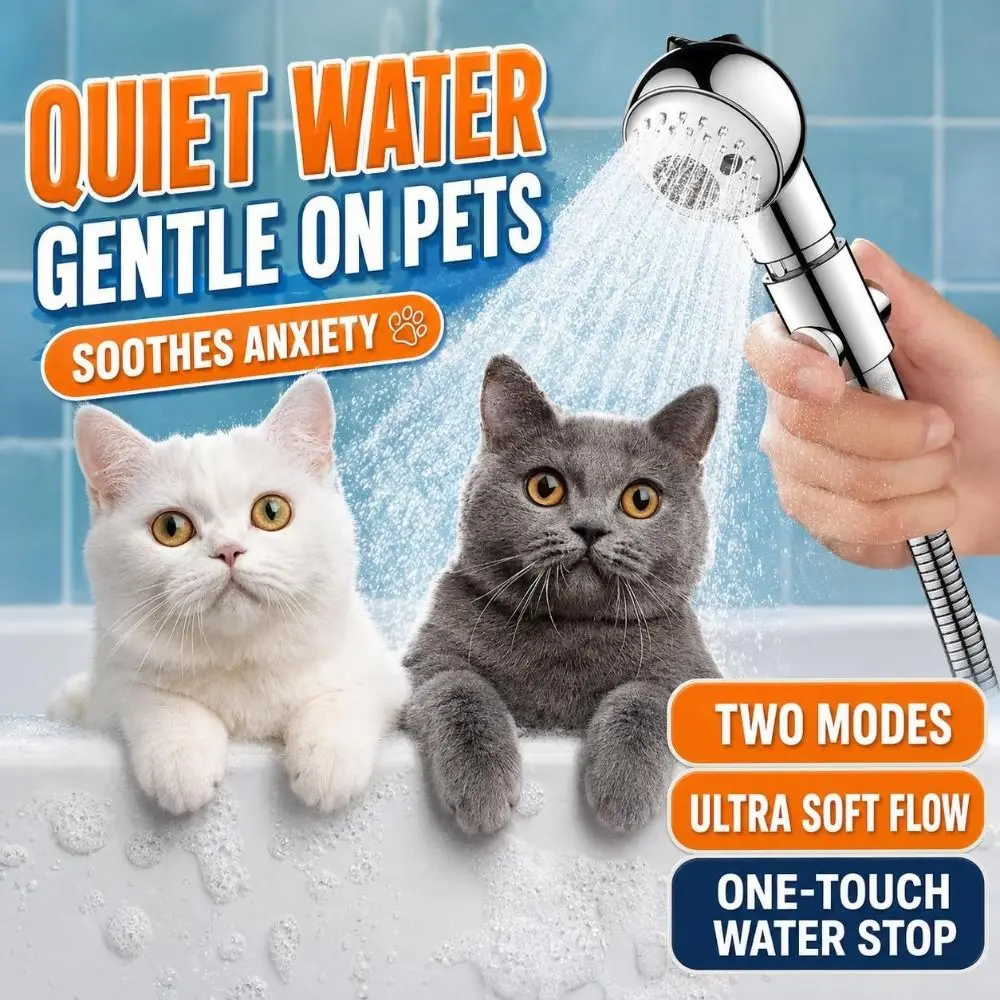 Adjustable Pet Shower Sprayer Detachable Multi Mode Pet Bath Nozzle Durable Soft Flow Dog Shower Head Pet Bathing Tools