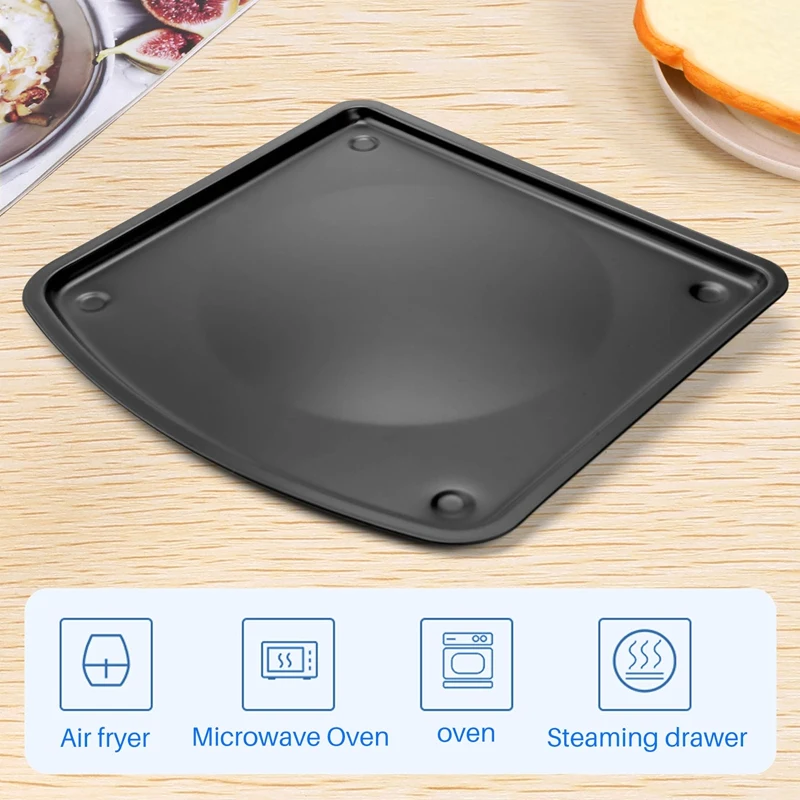 Air Fryer Drip Pan,2 Piece Nonstick Drip Pan,Oven Drip Pan,Air Fryer Replacement Parts,For Chefman Ultrean Aria Emeril