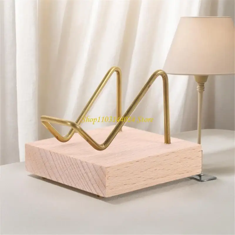 N5KE Small Mineral Display Wrack Wrack With With Wooden Race لسهولة التخزين والنقل من البلورات