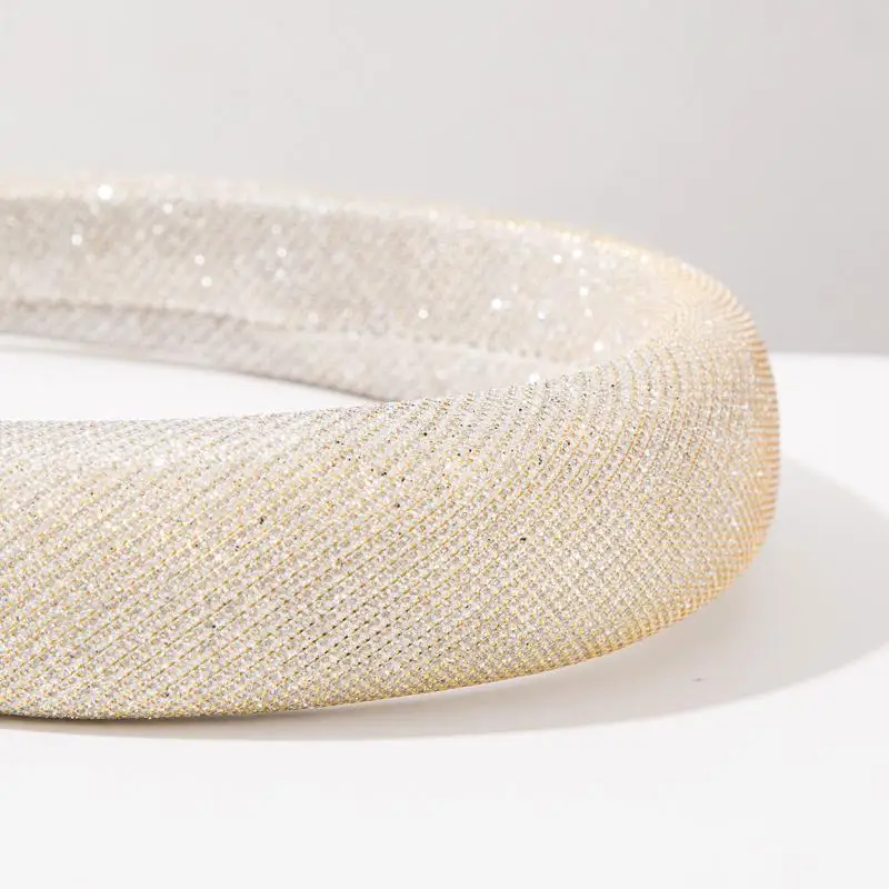 Retro-Barock Voll-Diamant Breiter Haarreif Funkelndes Bling-Haaraccessoire für Damen-Partys – Detail 11