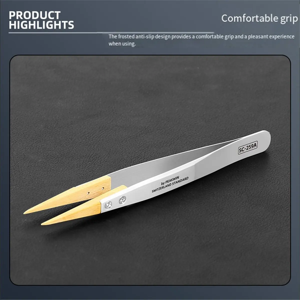 2026 Trend High End Tipped Tweezers Light Weight Professional Watch Repair Tool Easy to Handle Tweezers