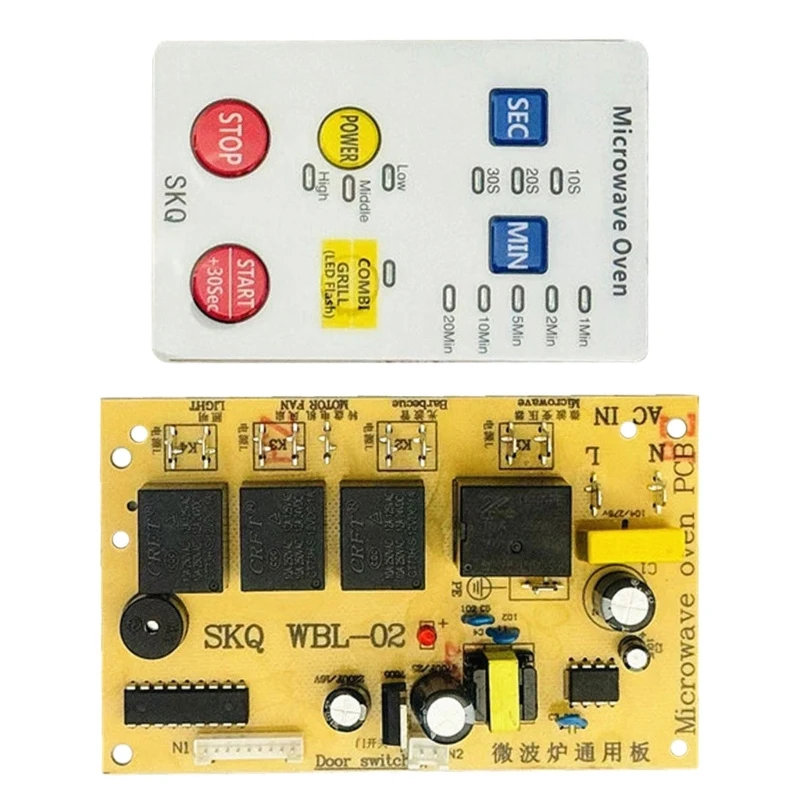 Microwave Oven Universal Board Motherboard Repair Board Modified Circuit Board Accessories Ultra-Thin Button Replacement