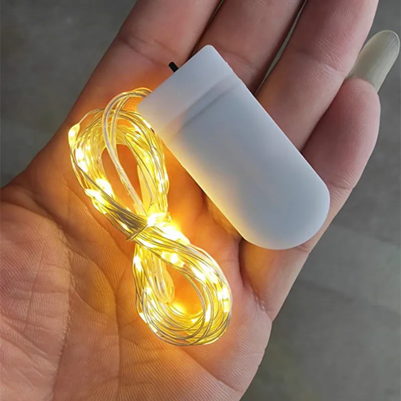 Guirnalda de luces LED de 2M, 5M, 10M, 30M, cable de cobre alimentado por USB/batería, para decoración de fiestas, bodas y Navidad