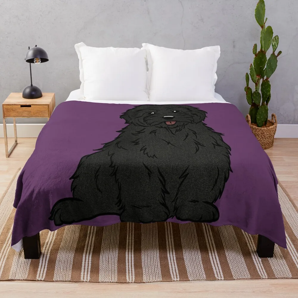 Black Doodle Throw Blanket cosplay anime Extra Large Throw Designers Blankets