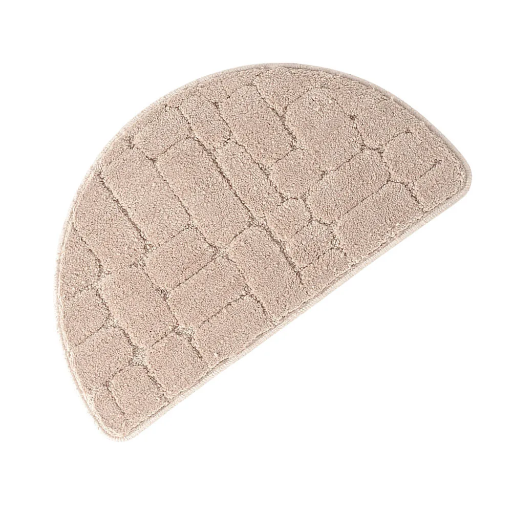

1pc Superfine Fiber Water Absorption Bath Mat Semicircle For Bathroom Kitchen Light Camel Color Doormat Carpet Rugs