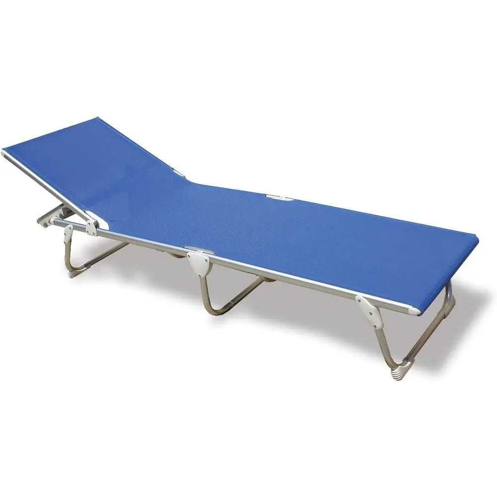 

Кемпинговый шезлонг с алюминиевой синей виниловой сеткой, анодированный, PA1200BRV Pacific Style