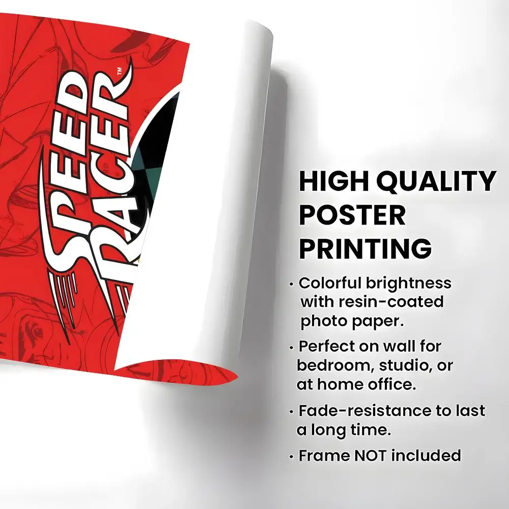 Pattern Go Go Speed Poster High-definition  poster stickers, suitable for bedroom, living room, home decoration