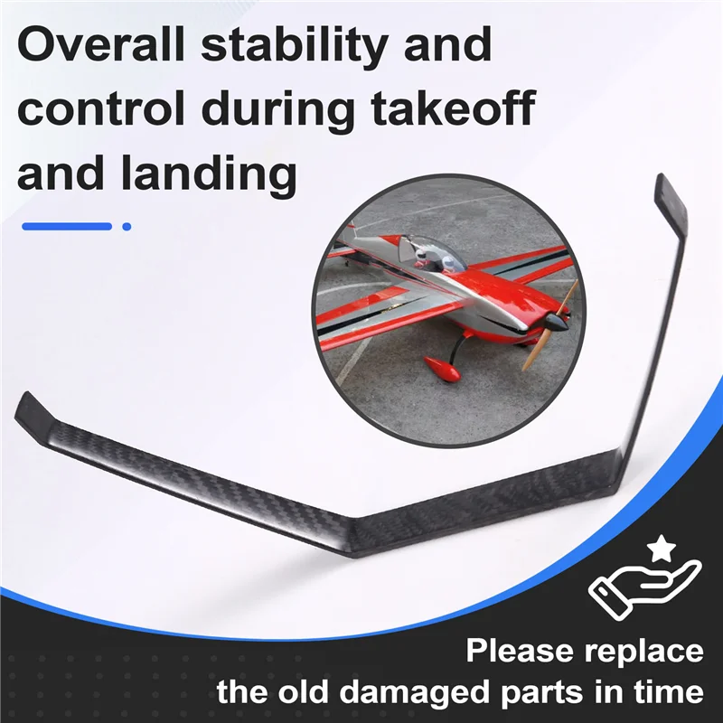 Train d'atterrissage en Fiber de carbone A45F, pour modèle d'avion électrique Extra 260 50E RC