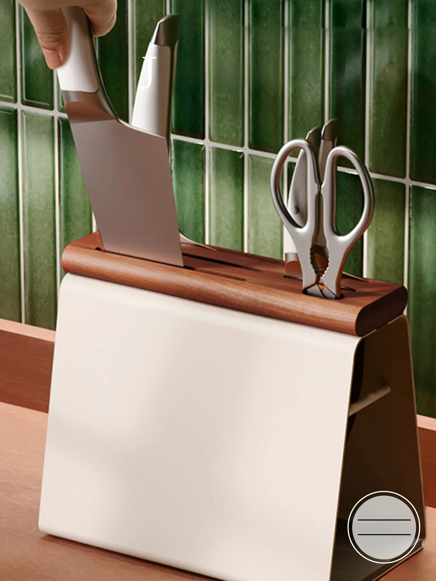 

Real Wood Knife Holder Kitchen Countertop Sle New Model JOJOS L PDdecayed Storage Ra for Knives Stainl Steel Material