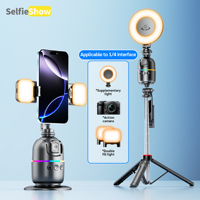 Selfieshow P03 Stabilizer 360°Auto Face Tracking AI Gimbal All-in-one Desktop Phone Holder Tripod For Smartphone Video Vlog Live