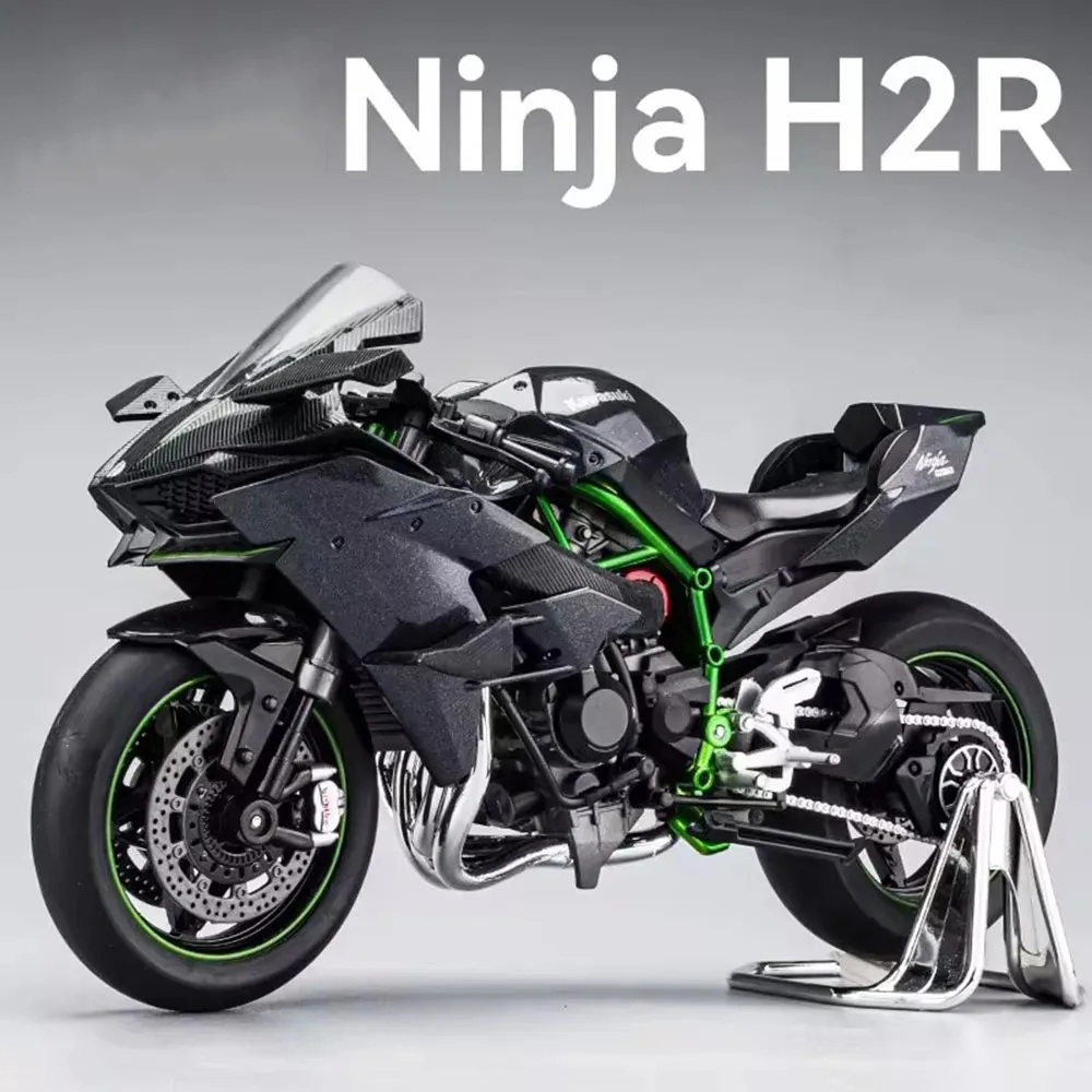 

1:9 сплав Kawasaki Ninja H2R 1000RR мотоциклы игрушки автомобили миниатюрные модели с легким колесом рулевые автомобили детские лучшие подарки