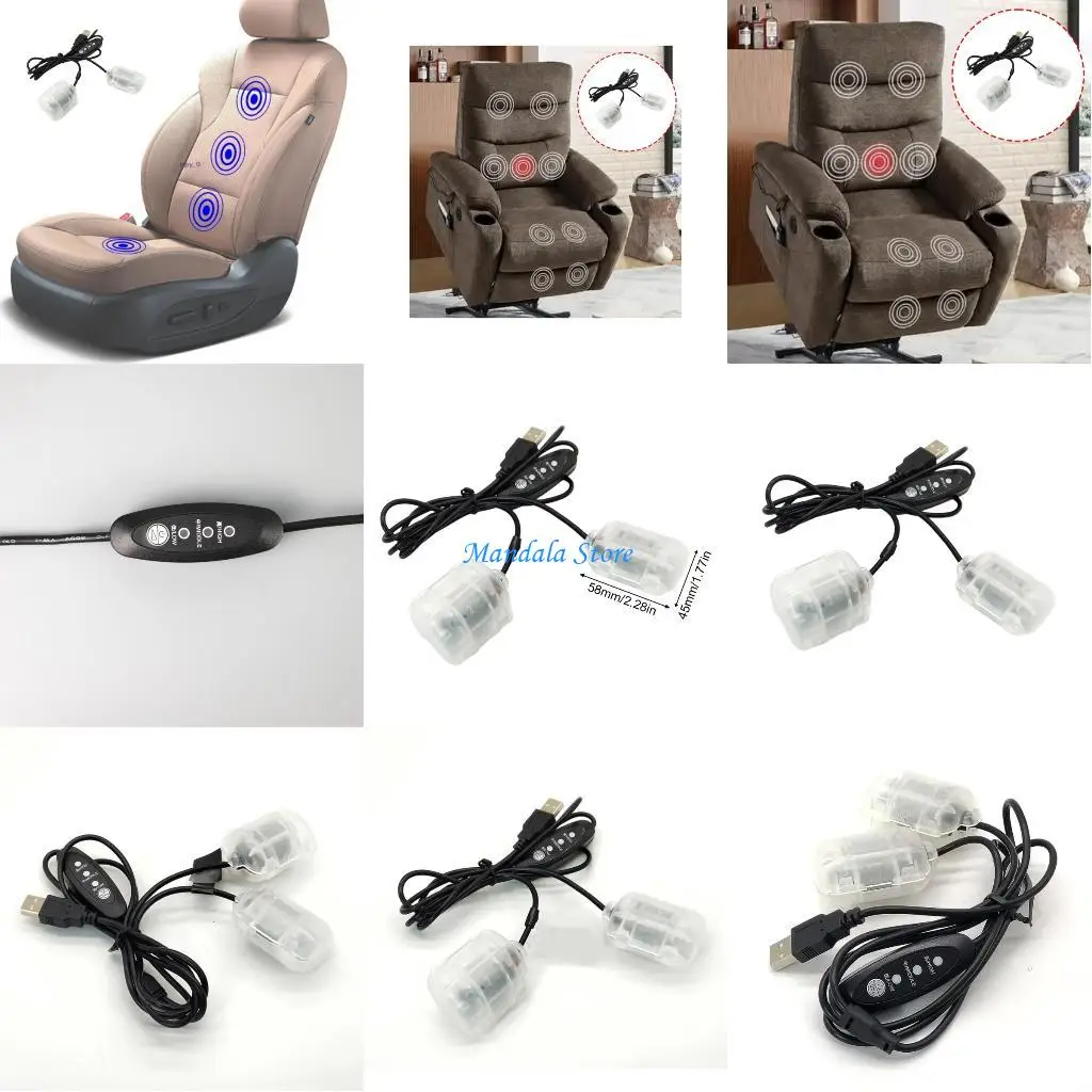 

U2JC Modifiable WHIRLS Rhythm Motor 5V DIRECT CURRENT 0.1A Current With 1.1m Cable For Massage Mattresses Gloves Footwear
