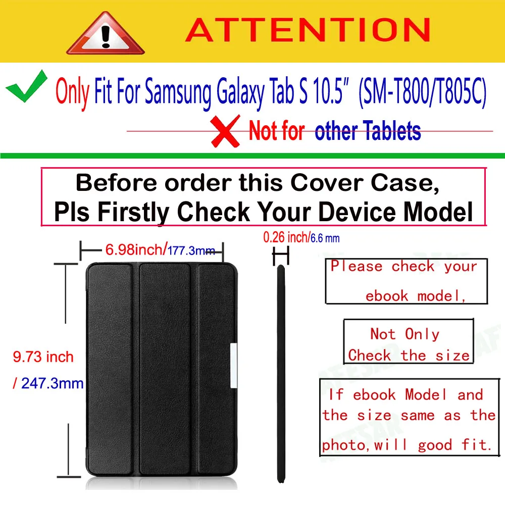 Smart Cover For Samsung Galaxy Tab S 10.5\