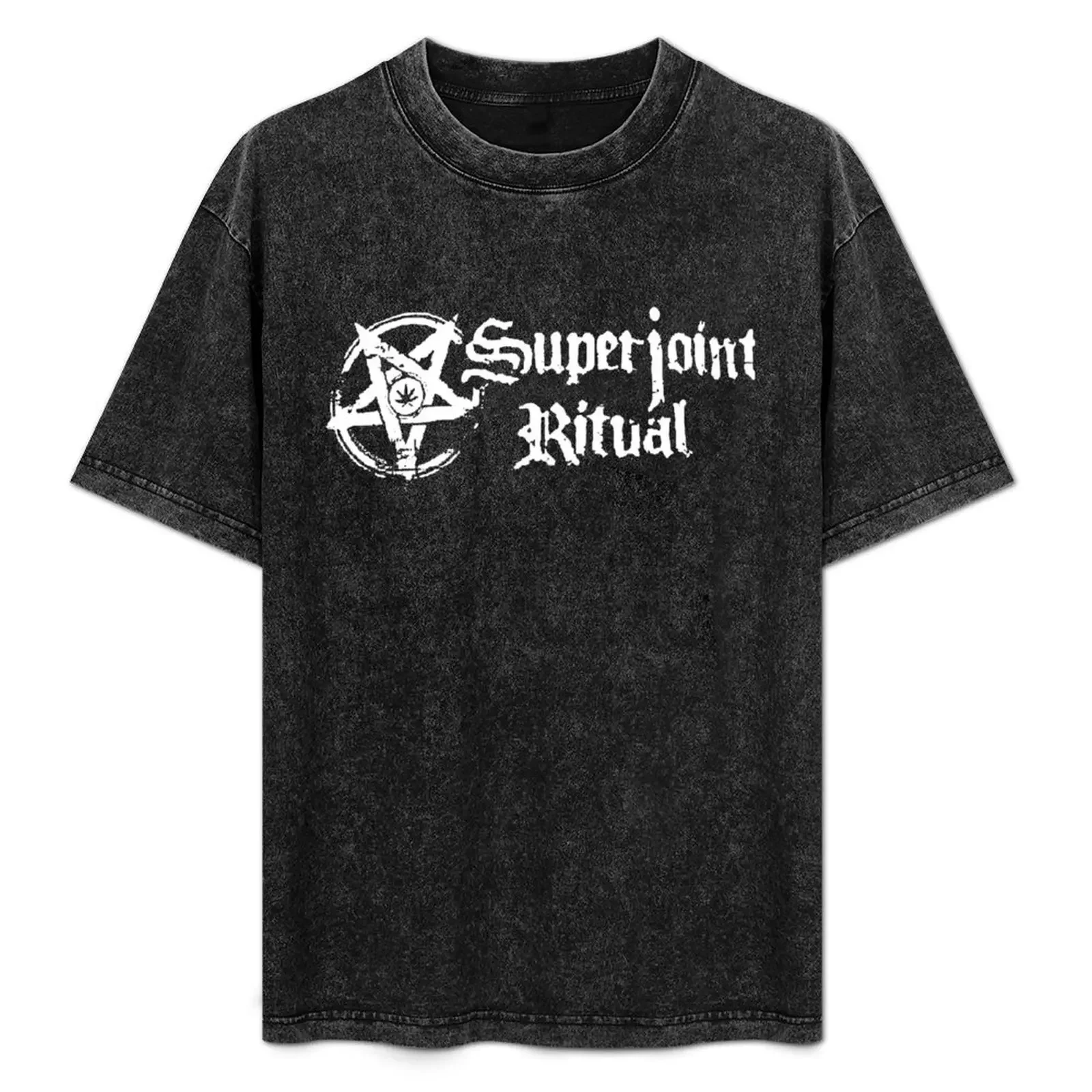 

Superjoint Ritual Band Logo T-Shirt Louboutins croswit shirt man man clothes men t shirts high quality