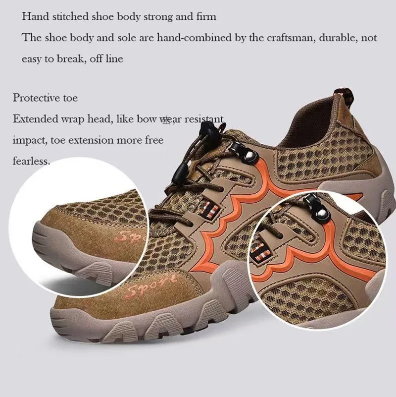 Oulylan Outdoor uomo Sneakers scarpe da arrampicata scarpe sportive da uomo scarpe da acqua ad asciugatura rapida scarpe da trekking da uomo traspiranti estive Mesh