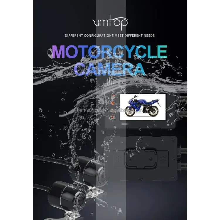 Top Quality 2k Wifi Gps Motorcycle Dash Cam Security Camera Night Vision Ntk96670 Wide Angle Waterproof Remote Control
