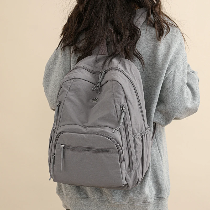 Lekka damska torba podróżna Bapa, nowość, duża pojemność, podwójna torba na ramię, dojazdy do pracy, nylonowa, zamykana na zamek błyskawiczny.