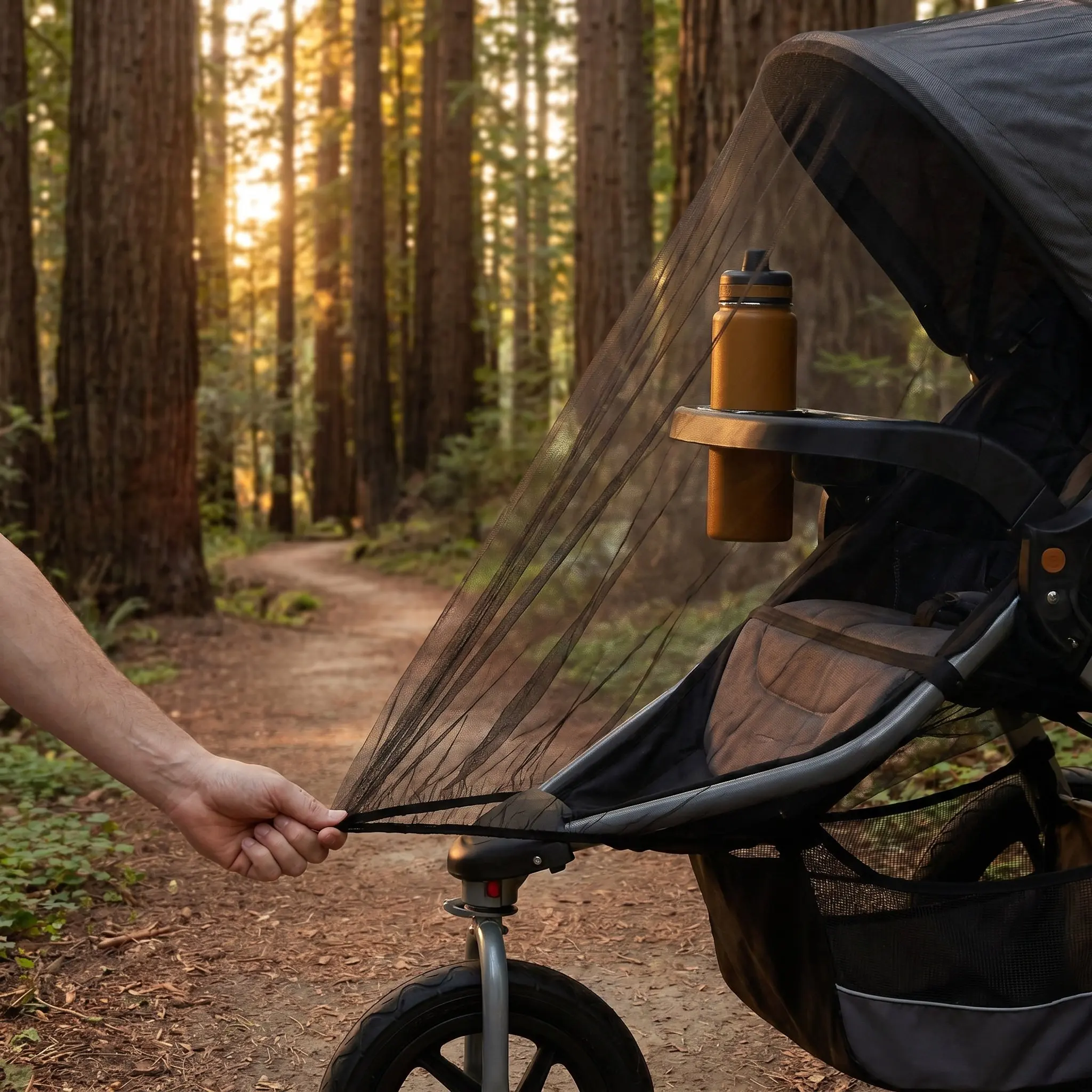 Baby Car Seat Mosquito Net Mosquito-net Portable Full Coverage Fitted Pushchair Nets Insect Accessories for Stroller
